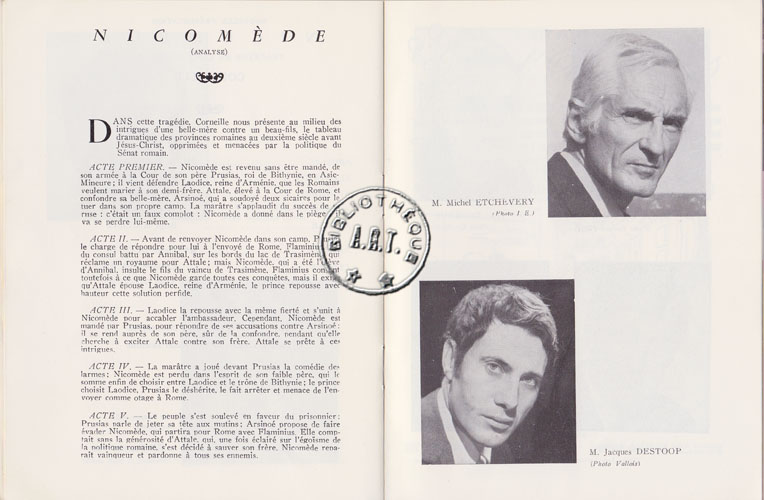 Les programmes de Théatre de l\